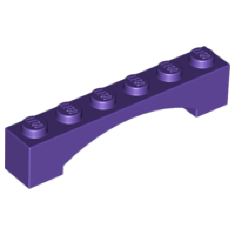 Boog 1x6 verhoogd Dark Purple